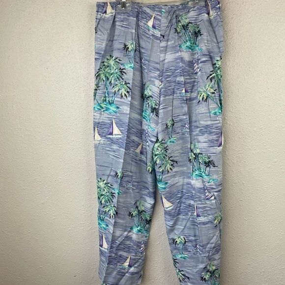 Connected Apparel Tropical Two Piece Matching Top and Cropped Pants Size 10 EUC - Picture 8 of 8